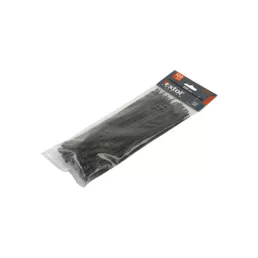   EXTOL PREMIUM kábelkötegelő 2,5×100mm 100db, fekete nylon; UV-, sav- és lúgálló