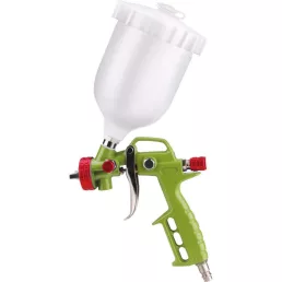   EXTOL CRAFT festékszóró pisztoly légkompresszorhoz, 700ml műanyag tartály, 1,5mm szórónyílás, 190L/perc, 4 Bar, 1/4' gyorscsatla