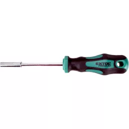   EXTOL PREMIUM csavarhúzó markolat, mágneses csavarbehajtóval; CV., 1/4×100mm