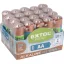 EXTOL ENERGY elem klt. 20 db, alkáli, 1,5V, méret: AA (LR6); hosszú étettartam, 10×2db-os kínálóban