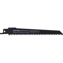   EXTOL PREMIUM szablyafűrészlap klt., 3db, Bosch befogás, 150 mm, 6T, HCS, fához, műanyaghoz