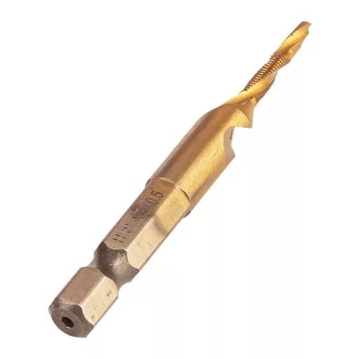 NEO TOOLS Gépi menetfúró, 2az1ben előfúró éllel, HSS-Titán, M3X0,5mm, hatszög szárral 08-949