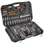 NEO TOOLS Dugókulcskészlet + szerszámkészlet 1/4", 3/8", 1/2", 233db 25 év garanciával 10-078