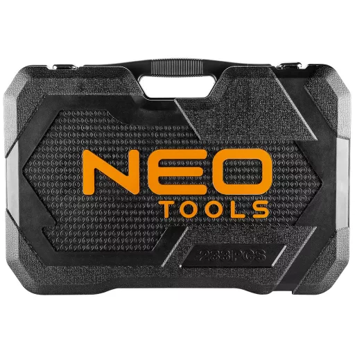 NEO TOOLS Dugókulcskészlet + szerszámkészlet 1/4", 3/8", 1/2", 233db 25 év garanciával 10-078