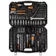   NEO TOOLS Dugókulcskészlet + szerszámkészlet 1/4", 3/8", 1/2", 233db 25 év garanciával 10-078