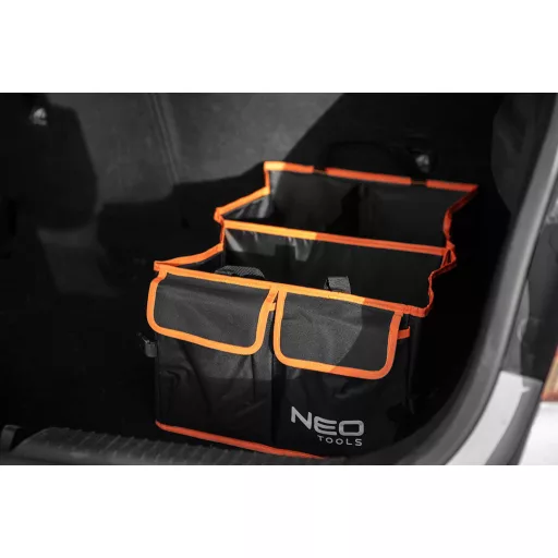 NEO TOOLS Autós rendszereződoboz, csomagtartóba, összecsukható, H25 méret 10-651