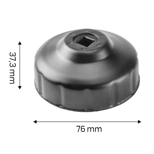 NEO TOOLS Olajszűrő kulcs 76mm, 14 pontos, 3/8" kulcsnyílással 11-364