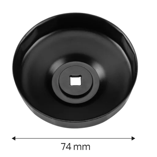 NEO TOOLS Olajszűrő kulcs 74mm, 15 pontos, 3/8" kulcsnyílással 11-365