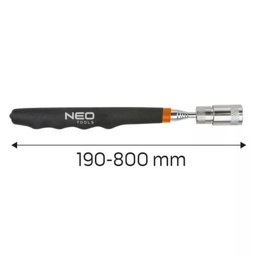 NEO TOOLS Mágneses CSAVARKISZEDŐ TELESZKÓPOS 190-810mm, 3.5KG LÁMPÁVAL 11-611
