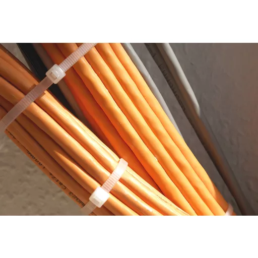 NEO TOOLS Kábelkötegelő, gyorskötöző, EXTREME, UV álló, fehér, 3,6x200mm, 100db/cs 01-654