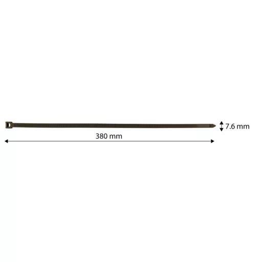 NEO TOOLS Kerti kötegelő, gyorskötöző 7,6x380mm, 50db, barna 15-970