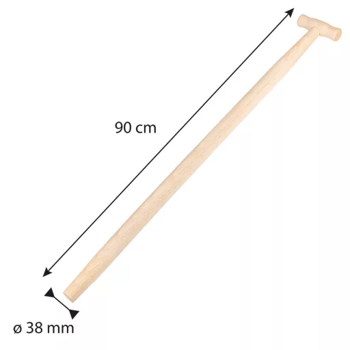 VERTO Ásónyél, bükkfa, T fogantyús, 38mm/90cm 15G061