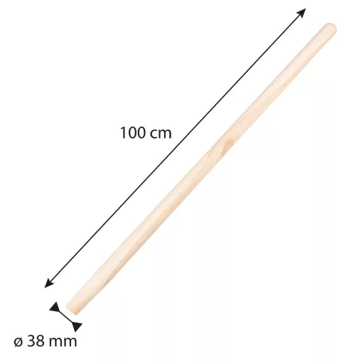 VERTO Lapátnyél, bükkfa, egyenes, 38mm/100cm 15G062