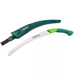   VERTO Ágvágó fűrész, fűrészlap: 350mm, 7 TPI, övre csatolható védőtokkal 15G101