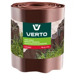 VERTO Ágyásszegély 15cm, 9m, barna 15G514
