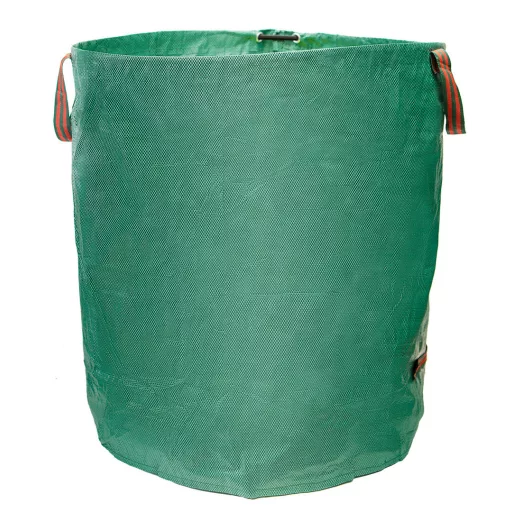 VERTO Kerti hulladék és levélgyűjtő zsák 270 L, 150 g/m2, PP, párnázott peremmel, 3 fogantyúval, 67 x 76cm 15G541