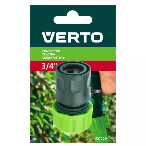 VERTO Tömlő gyorscsatlakozó 3/4" 15G722