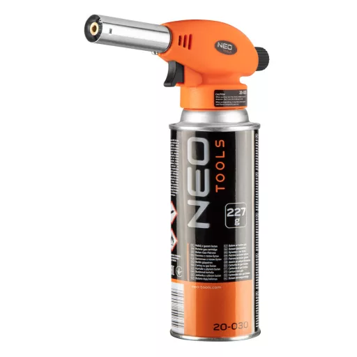 NEO TOOLS Gázforrasztó készlet, fej+ eldobható palack (EN 417, 227g) 20-041