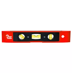   Top Tools Torpedó vízmérték, 230mm, 3 libella, mágneses 29C893