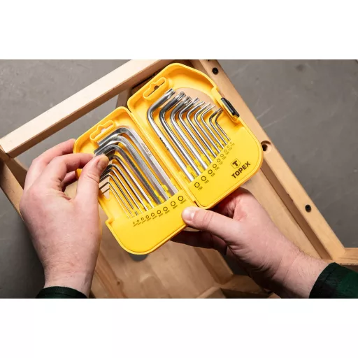 TOPEX IMBUSZ ÉS TORXKULCS készlet 18db 35D952