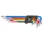 TOPEX Torxkulcs készlet 9db, SZÍNES 35D969