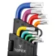 TOPEX Torxkulcs készlet 9db, SZÍNES 35D969