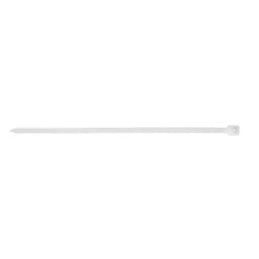 TOPEX KÁBELKÖTEGELŐ, gyorskötöző, 2,5mm x 100mm, fehér, 100db 44E975