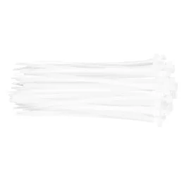   TOPEX KÁBELKÖTEGELŐ, gyorskötöző, 4,8mm x 200mm, fehér, 75db 44E977