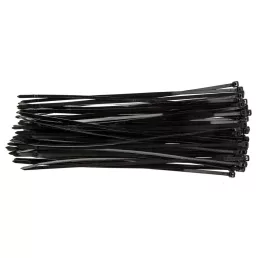   TOPEX KÁBELKÖTEGELŐ, gyorskötöző, 4,8mm x 300mm, fekete, 75db 44E980