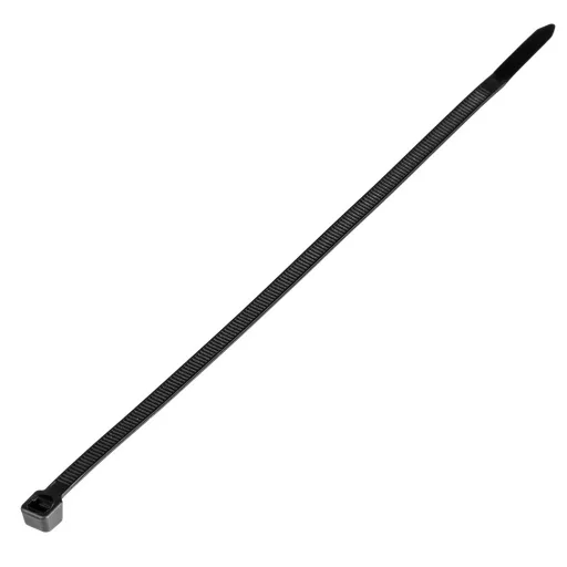TOPEX KÁBELKÖTEGELŐ, gyorskötöző, 4,8mm x 300mm, fekete, 75db 44E980