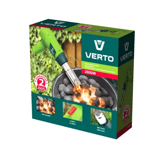 VERTO Elektromos BBQ grillgyújtó 2000W 2 év garanciával 51G511