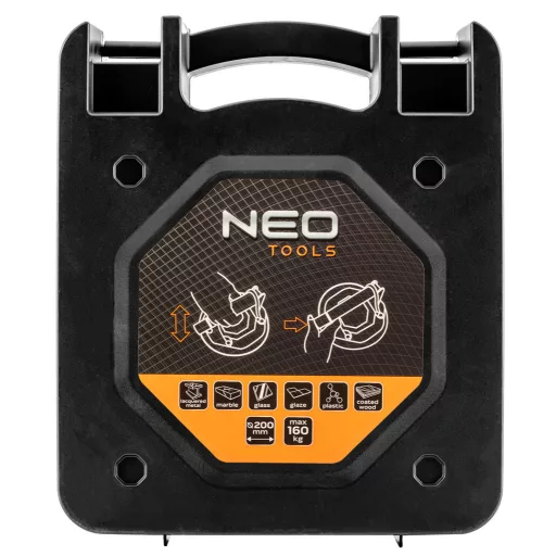 NEO TOOLS Vákumos pumpás táblaemelő, üveghez, csempéhez, lakkozott felületekhez, max 160kg. 56-800