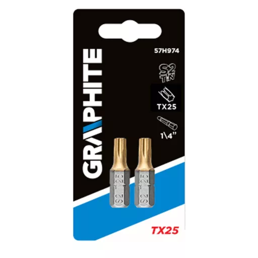 GRAPHITE Csavarhúzó bit Torx 25, 25mm, 1/4", 2db 57H974
