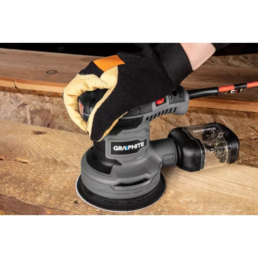 GRAPHITE Excentercsiszoló 300W, 125mm 3 év garanciával 59G348