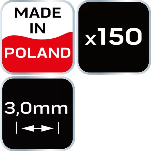 NEO TOOLS Hézagoló-, fugakereszt - 3mm, 150db 61-109