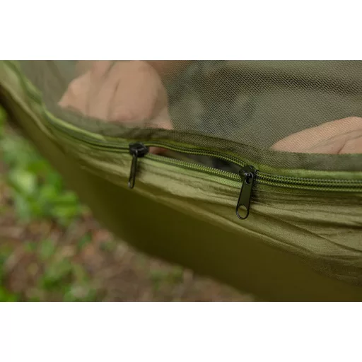 NEO TOOLS Függőágy szúnyoghálóval 330x140cm, 210T nylon, maxterhelhetőség 200kg, sötétzöld 63-123