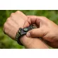   NEO TOOLS Túlélő karkötő 5 az 1-ben: 3.5m paracord(250kg-ig), kovakő, iránytű, kés, síp, zöld, szélessége 26mm 63-140