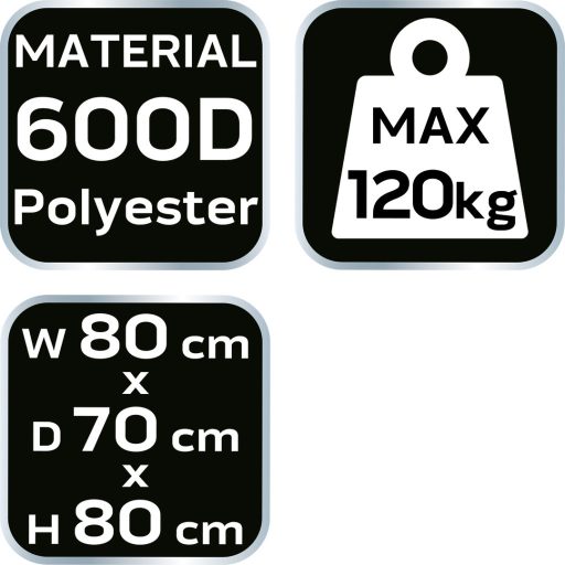 NEO TOOLS Kemping fotel, összecsukható, tokkal 63-177