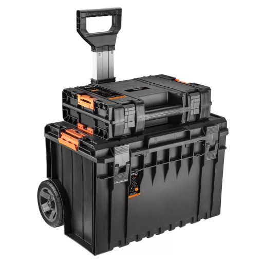 NEO TOOLS Géptartó koffer, 448 x 322 x 126mm, 11l, szivacsos, rakásolható, System I. 84-350