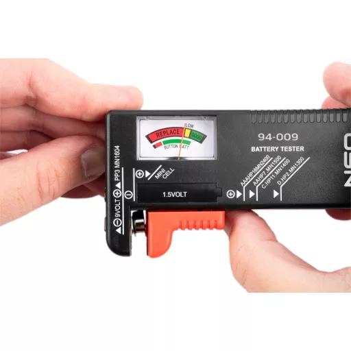 NEO TOOLS Akkumulátor és elemteszter, 1,5-9V-ig 94-009