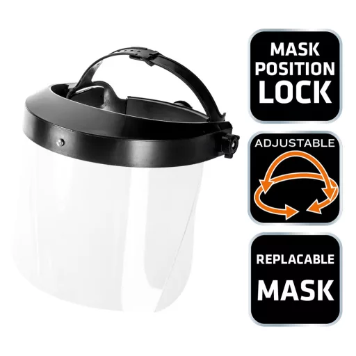 NEO TOOLS Arcvédő pajzs, 1mm, cserélhető pajzs, polycarbonate 97-391