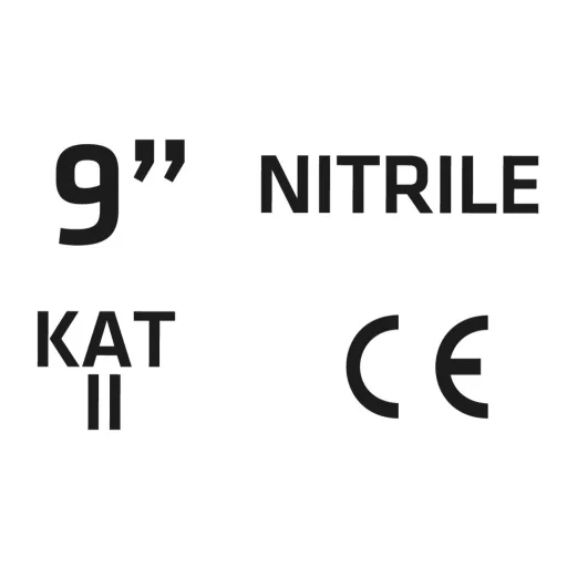 VERTO Kertész kesztyű, nitril bevonat, virágmintás, 4131X, 9", légáteresztő felsőrész 97H142