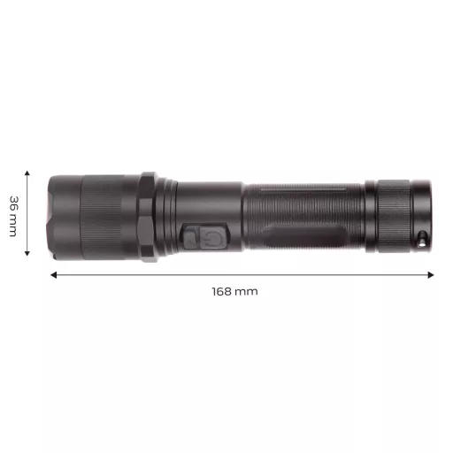 NEO TOOLS Zseblámpa tölthető, USB, 1000lum, OSRAM P9 LED, 10W 99-035