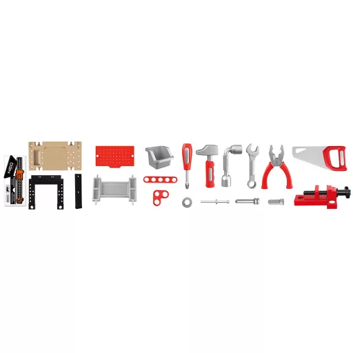 NEO TOOLS Mini műhely gyerekeknek, műanyag szerszámokkal, 50x27x68cm GD010
