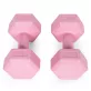   Hatszögletű kézisúlyzó szett 2x2 kg, edzősúlyok, pink, ModernHome