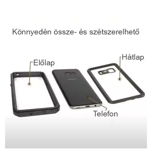 Vízálló és ütésálló tok Galaxy S8 S8+ S9 telefonokhoz