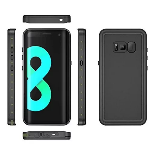 Vízálló és ütésálló tok Galaxy S8 S8+ S9 telefonokhoz