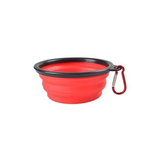 Latex hordozható etető és itató tál kutyáknak (350ML)