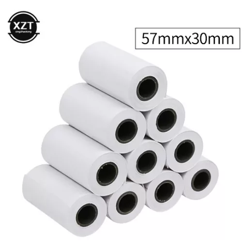 1 tekercs 57x30mm hőnyomtató papír, fotópapír
