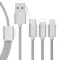 3 az 1-ben megtörhetetlen USB töltő és adatkábel